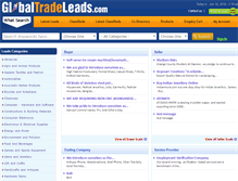 Tablet Screenshot of globaltradeleads.com